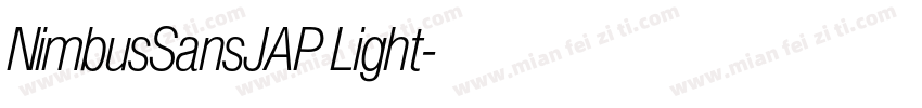 NimbusSansJAP Light字体转换